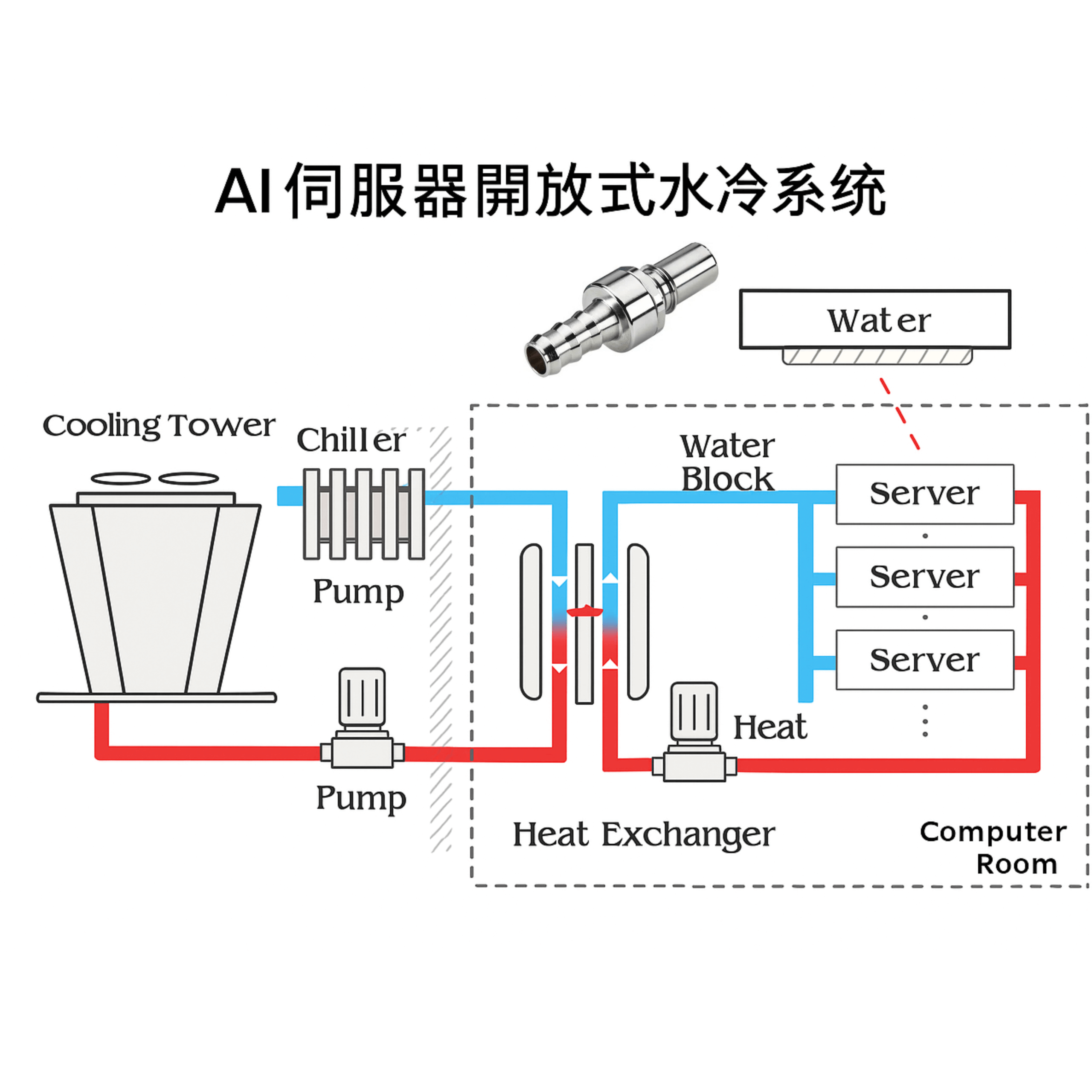 AI水冷接頭