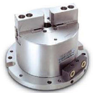 內藏式中空(氣)油壓二爪夾盤-2-JAW HOLLOW POWER CHUCK FIXTURES (HYDRAULIC)
